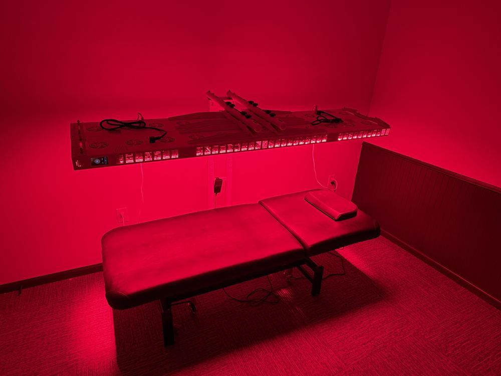 Red light therapy bed