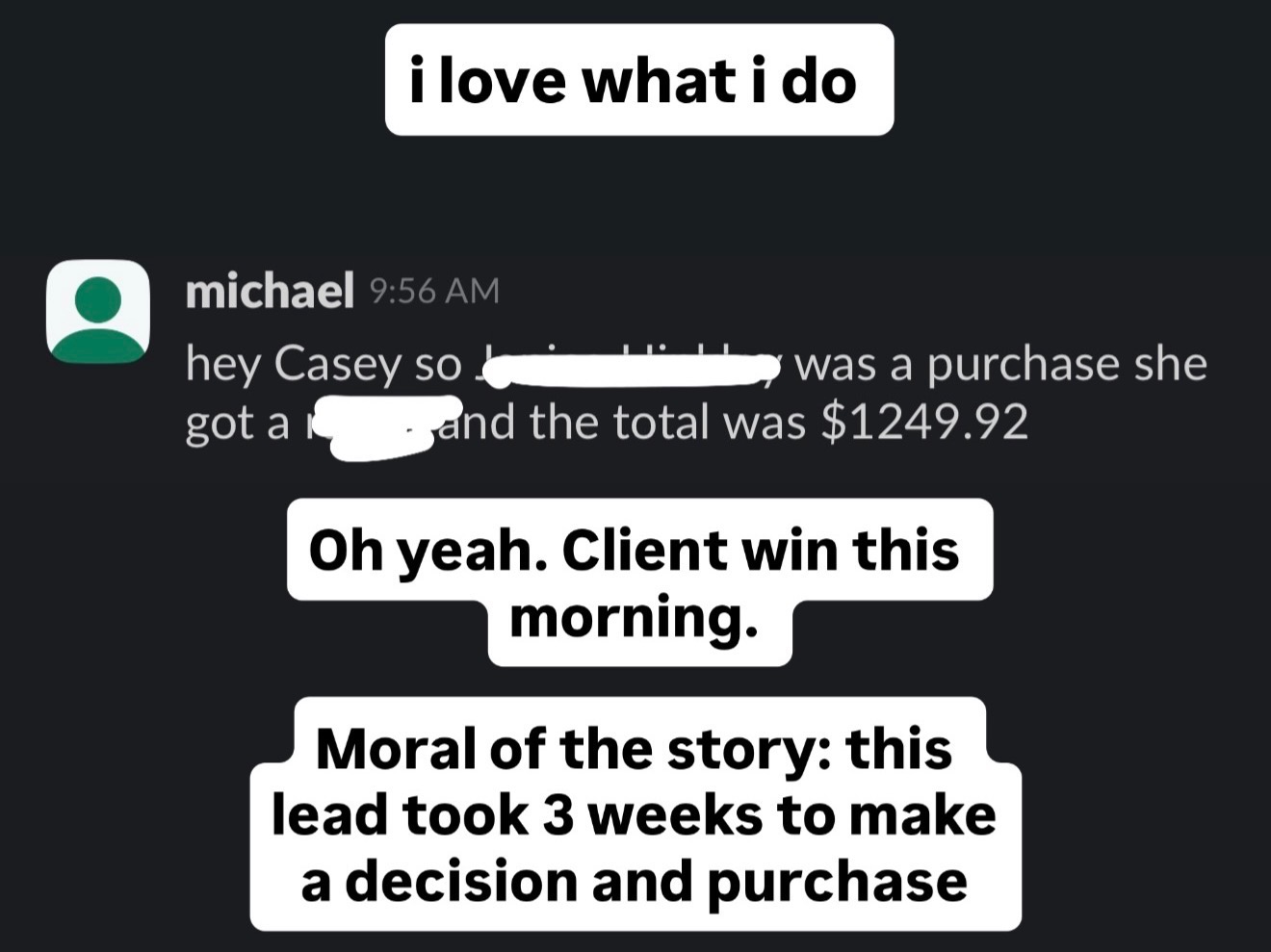 Client win