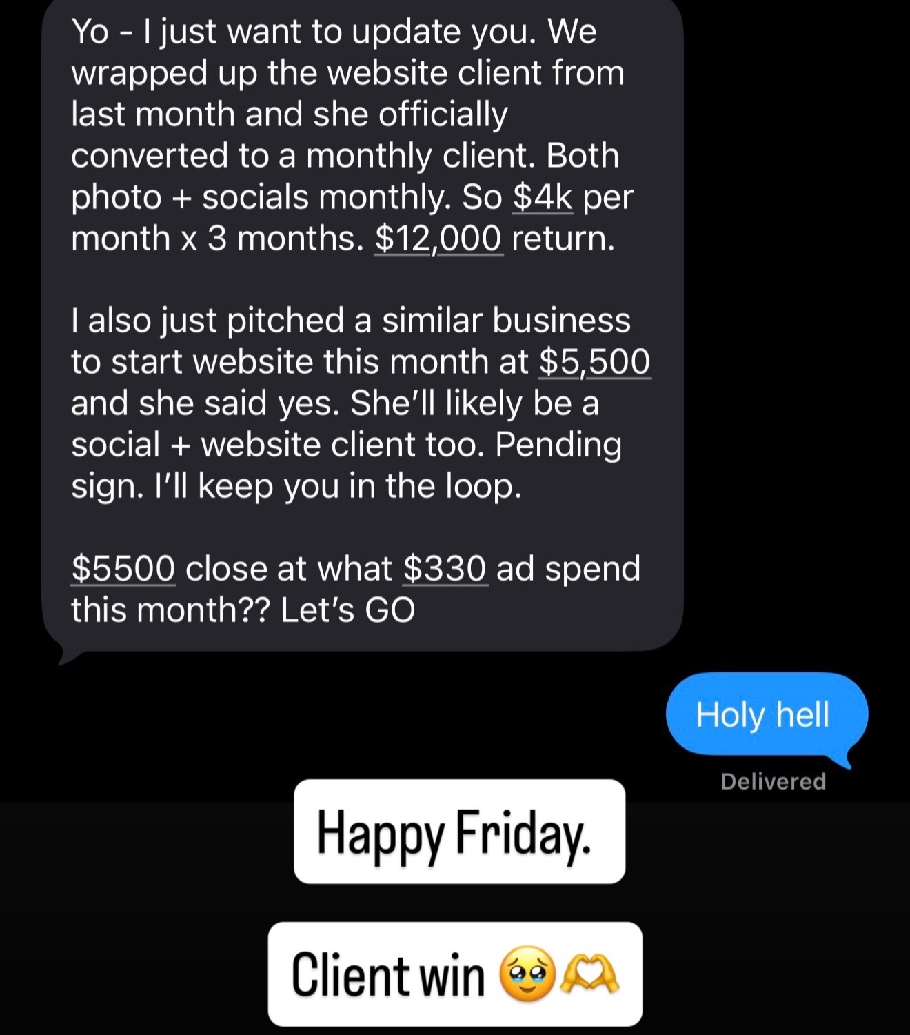 Client win