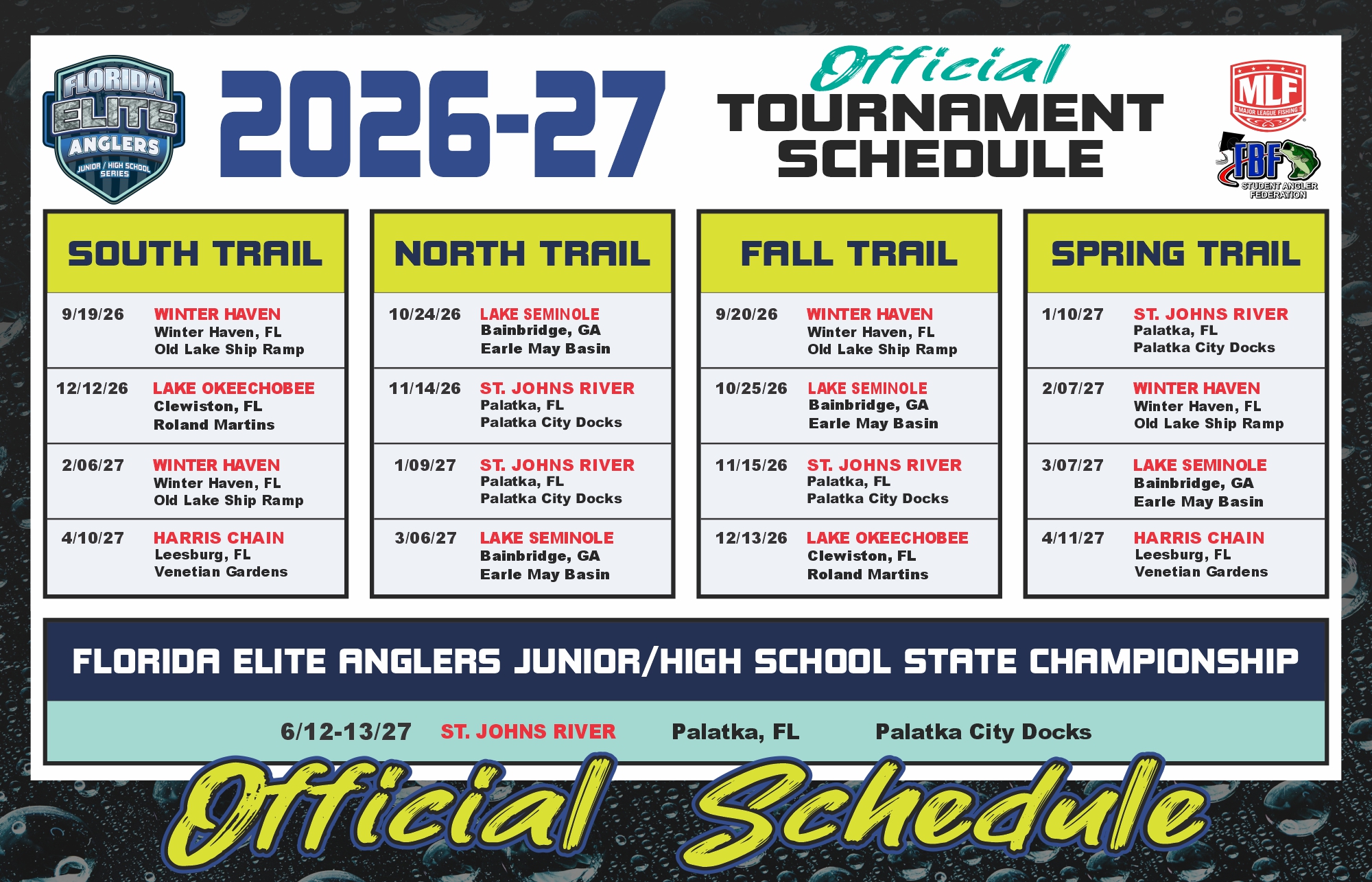 Florida Elite Anglers registration announcement