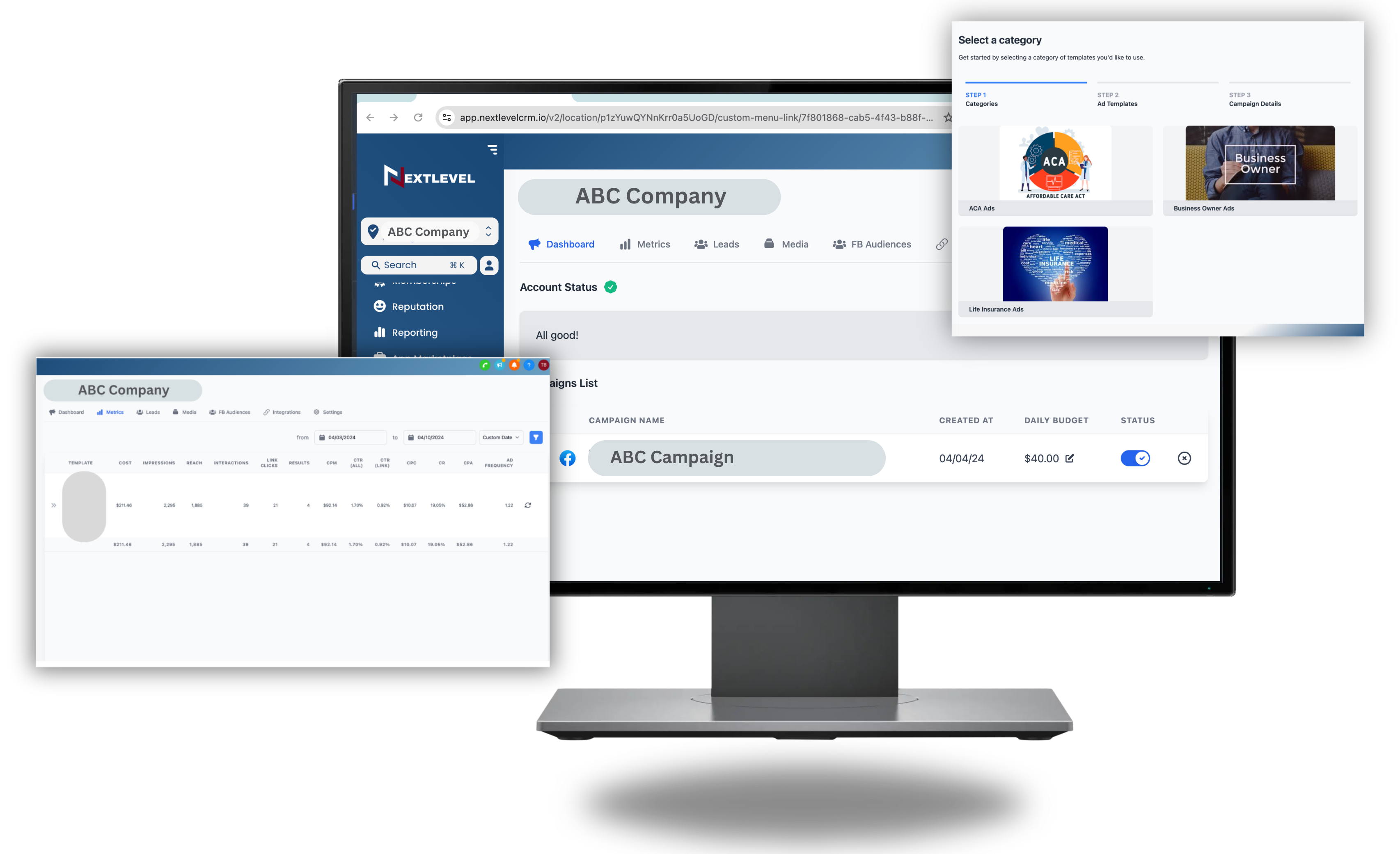 ACA lead capture form — page one