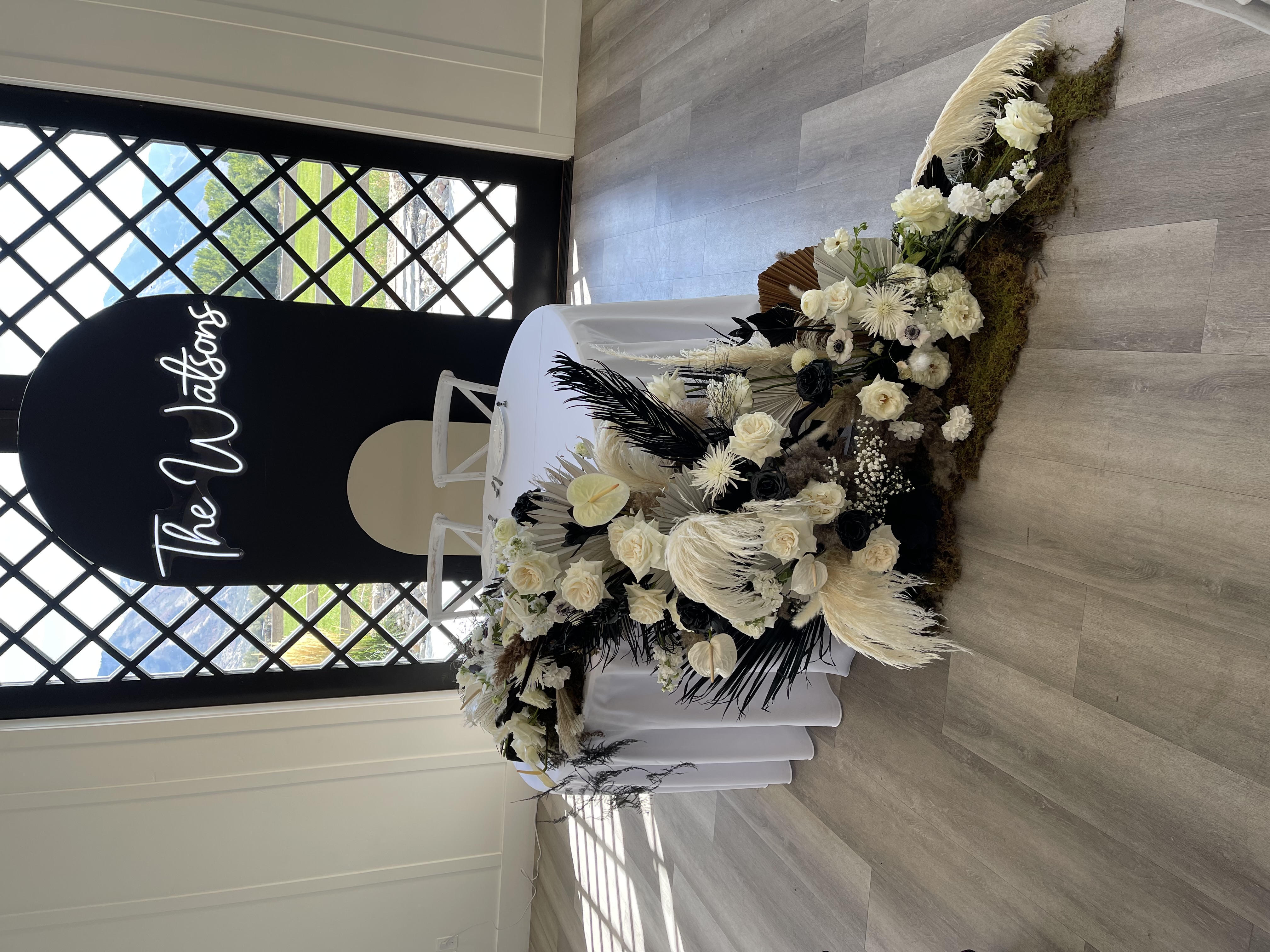 Signature floral detail by Andrea Robertson
