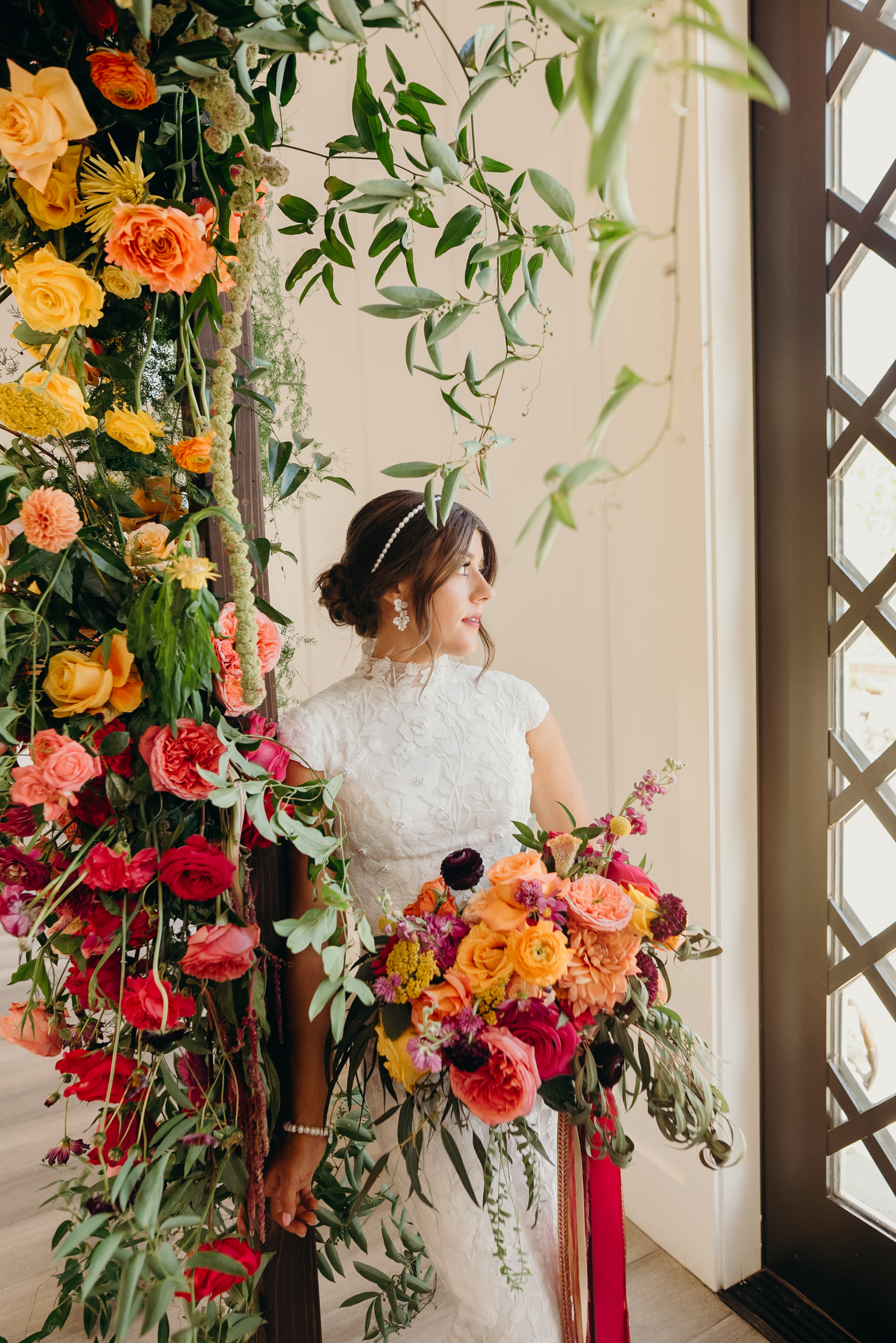 Floral installation by Flamingo Friday Floral Co.