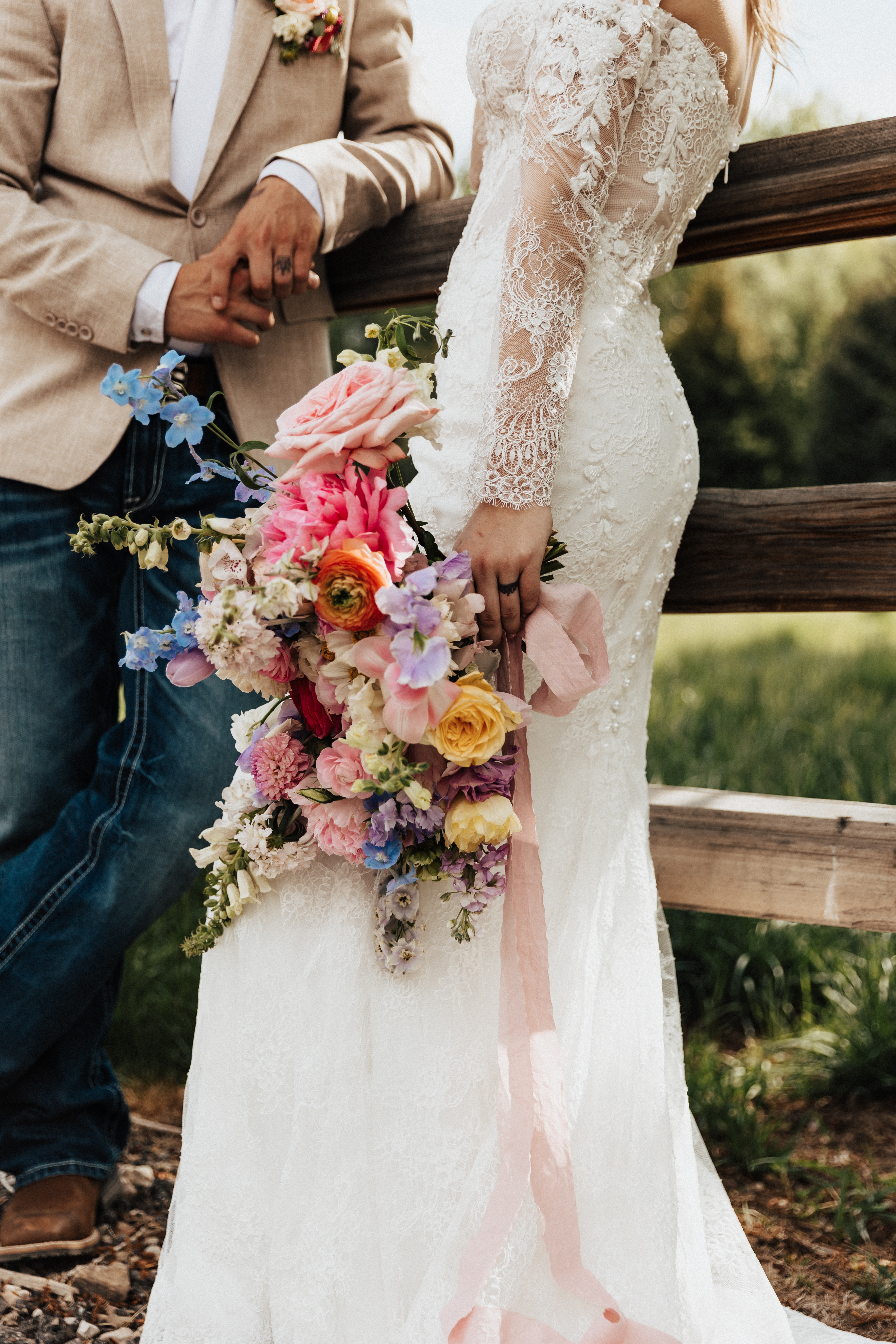 Floral detail by a luxury Utah florist