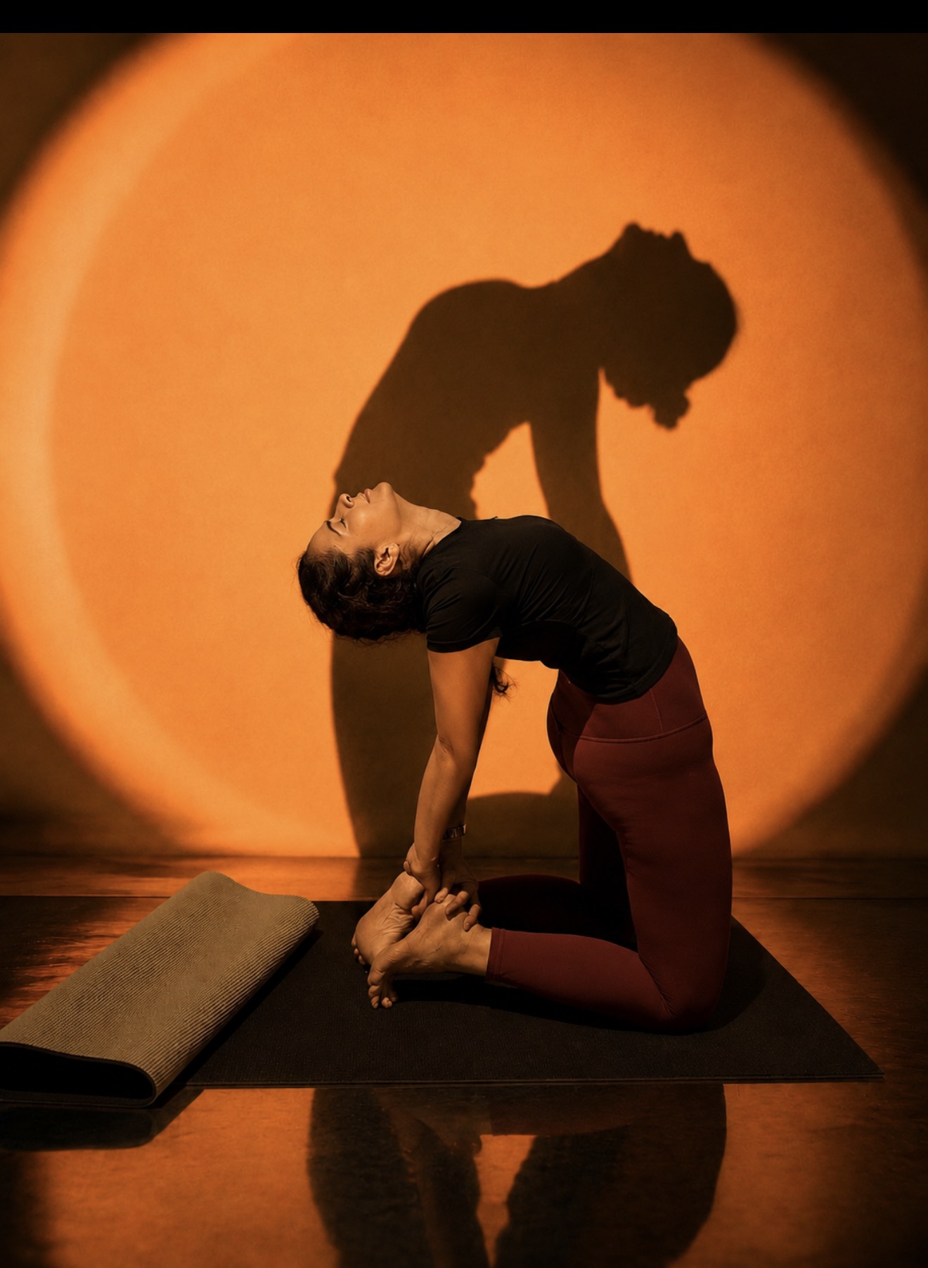 Sonia demonstrating a strength pose