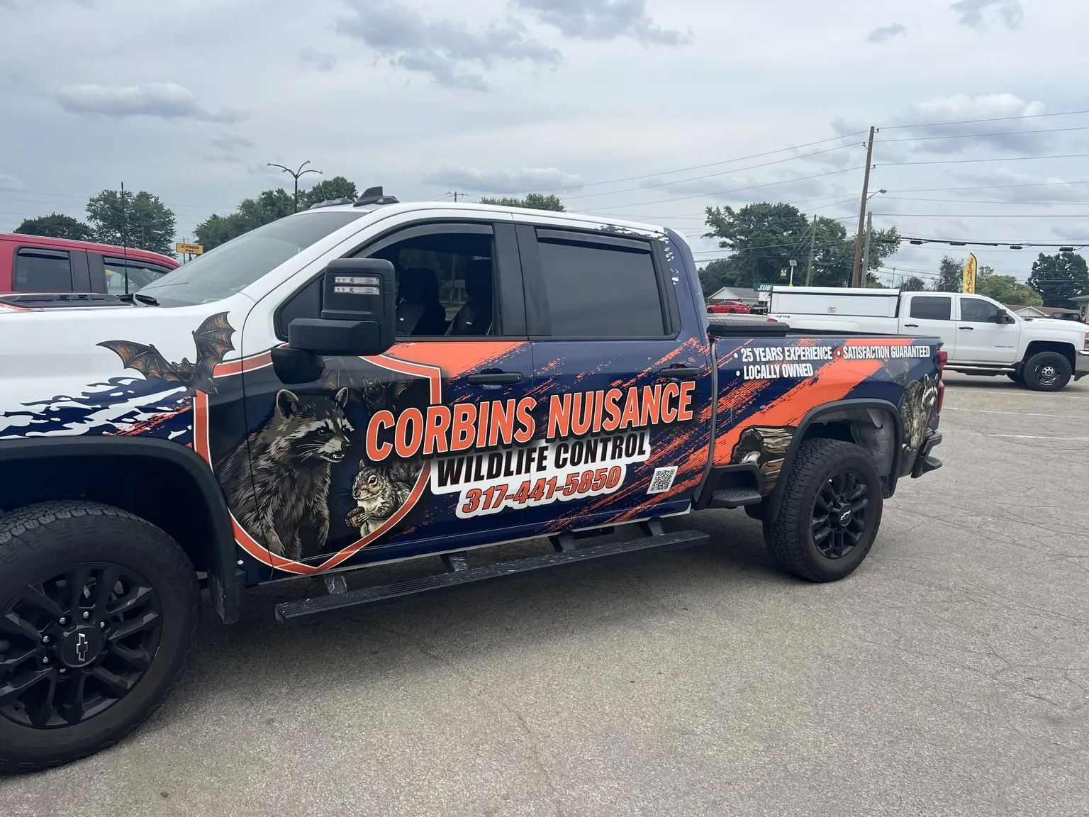 Corbin's Wildlife Control team on site