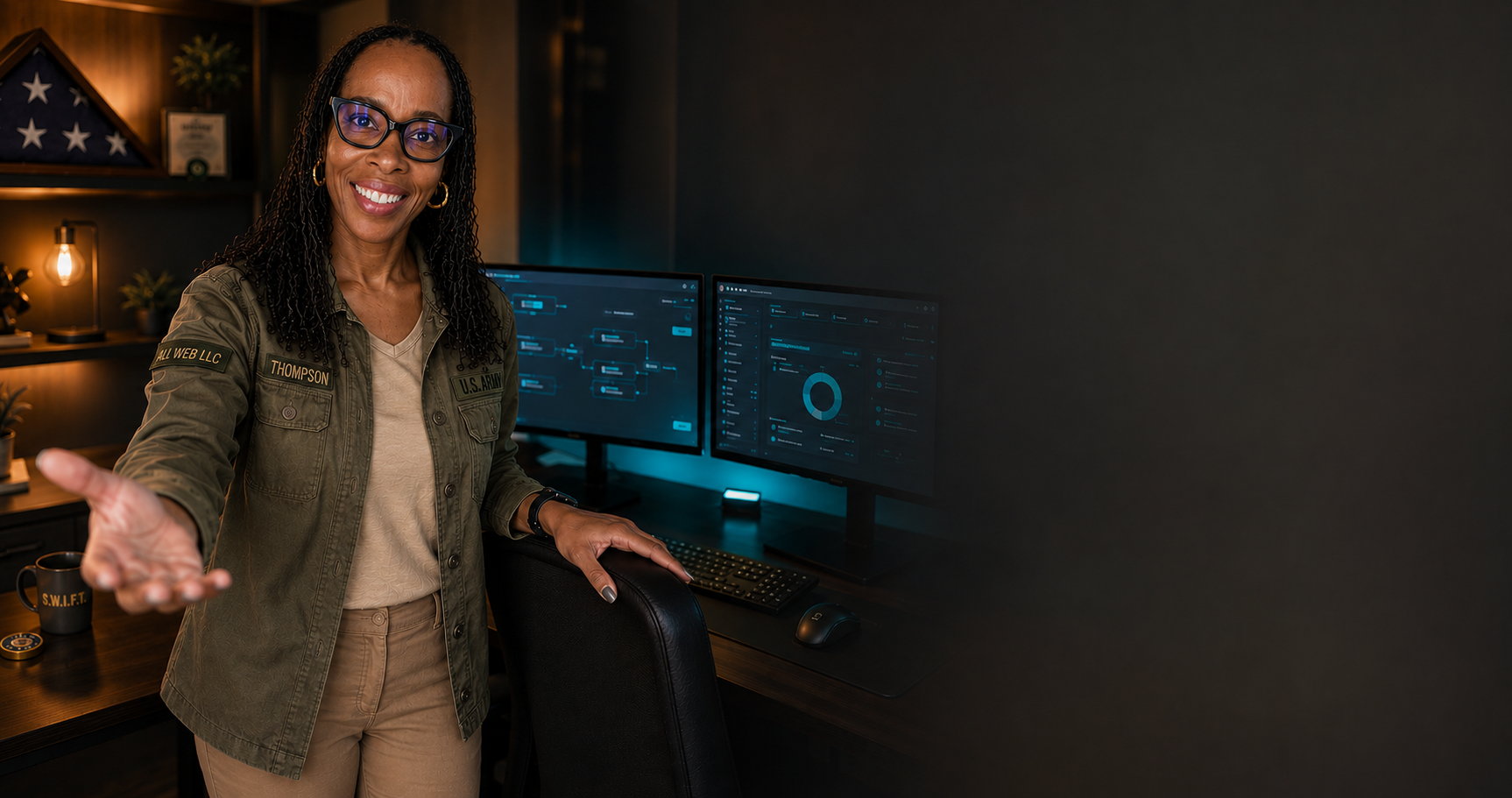 Terassah Thompson, founder of All Web LLC