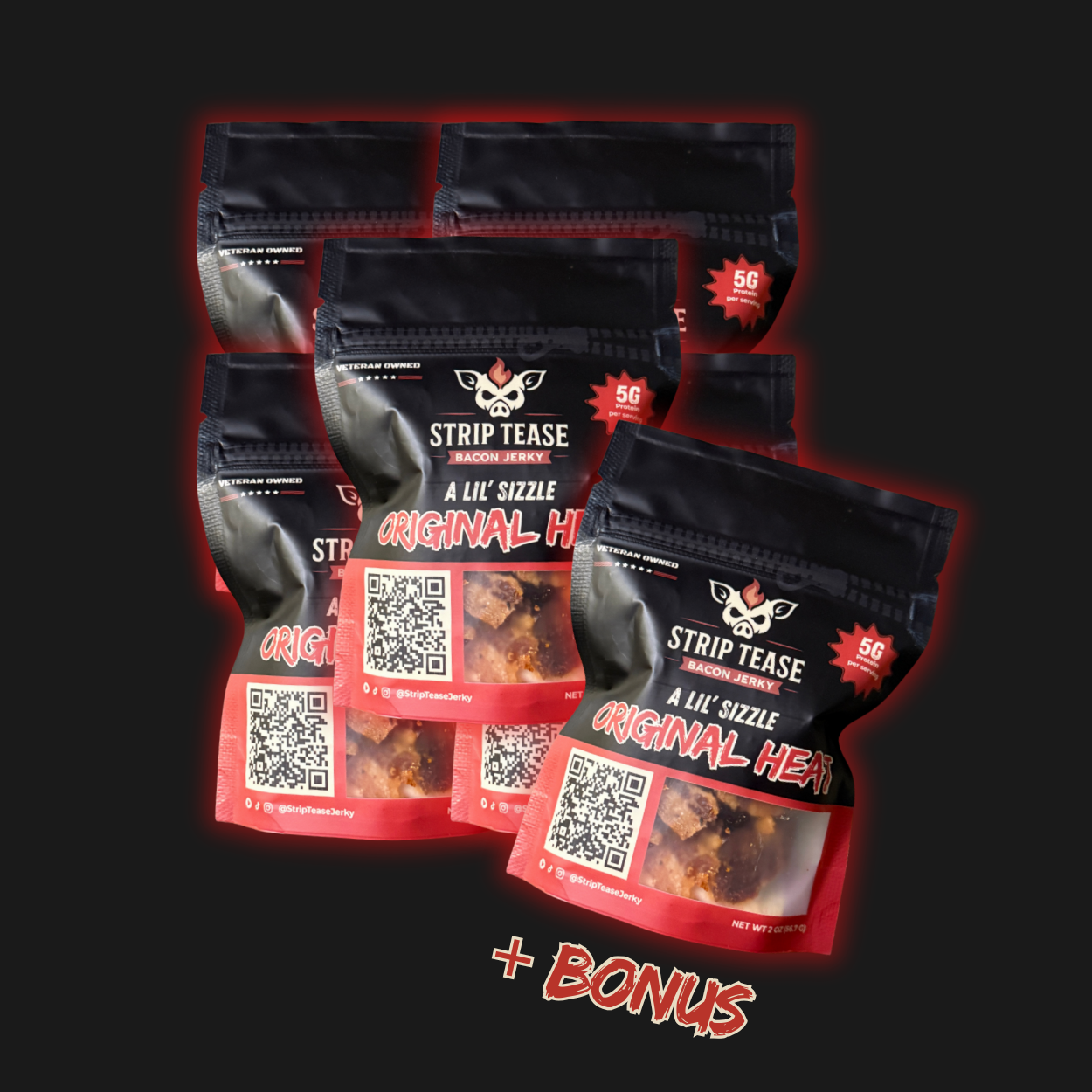 The Bonus Strip bundle, Fun Size 2 oz bags
