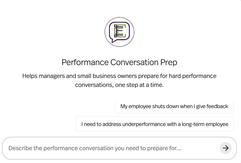 Performance Conversation Prep