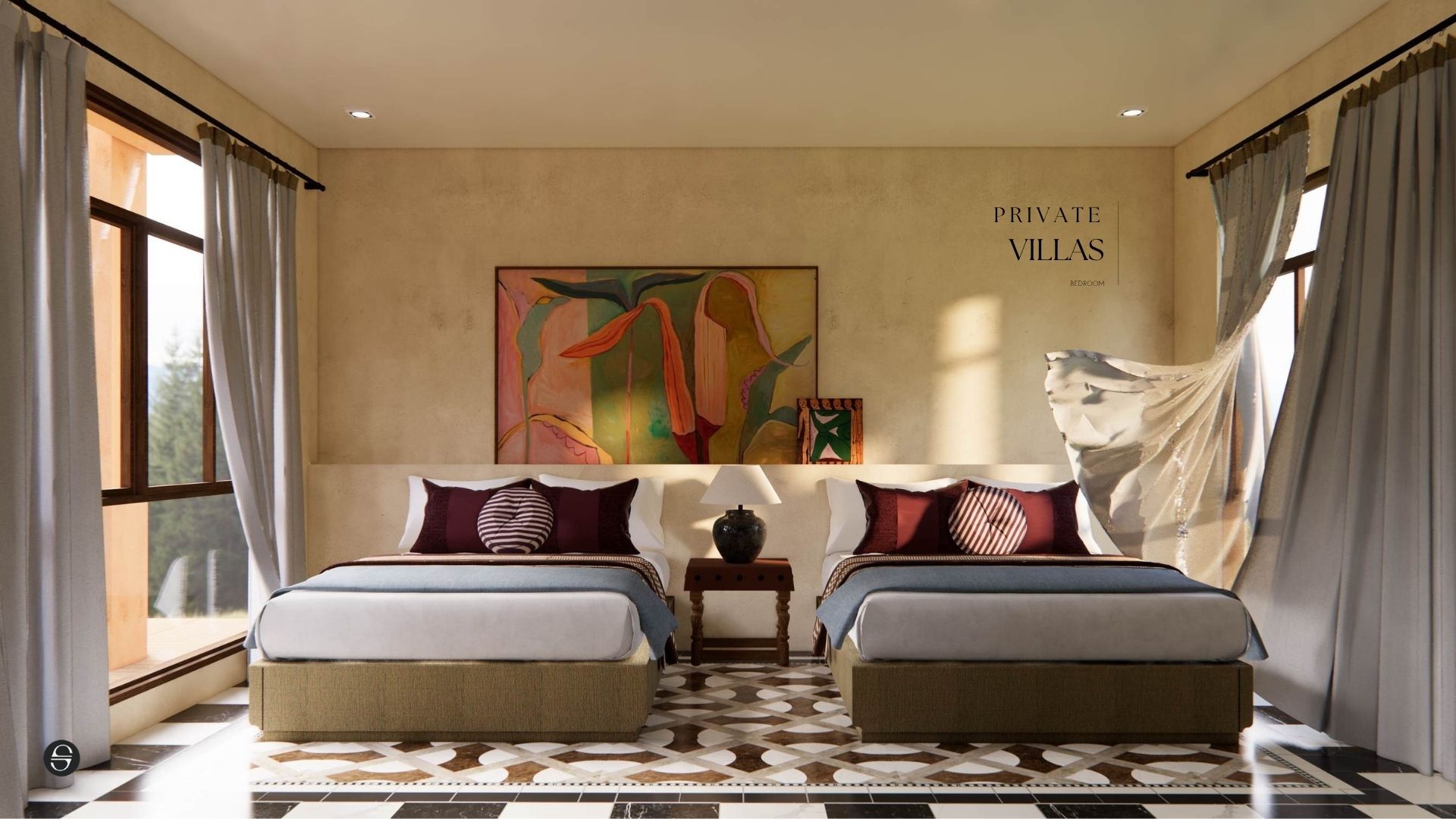 Warm Mediterranean-inspired interior at Amalfi Resort Zambales