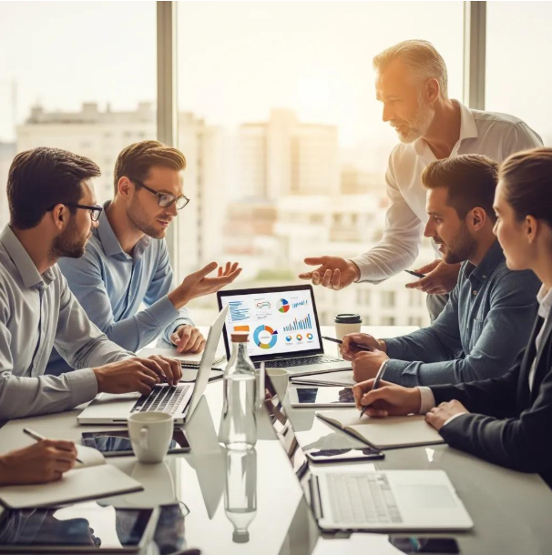 San Antonio IT Services team discussing solutions for IT management.