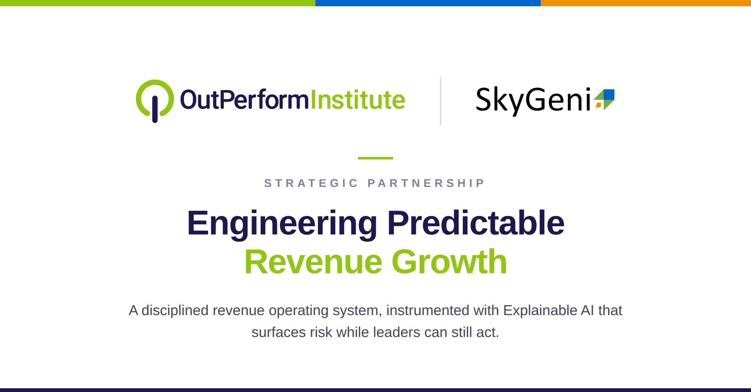 Outperform Institute and SkyGeni partnership