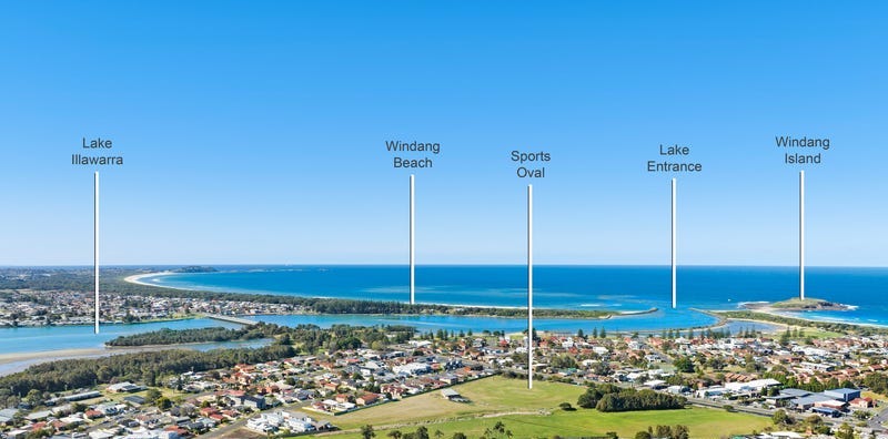 Aerial shot of Central Coast suburb zoned for dual occupancy development