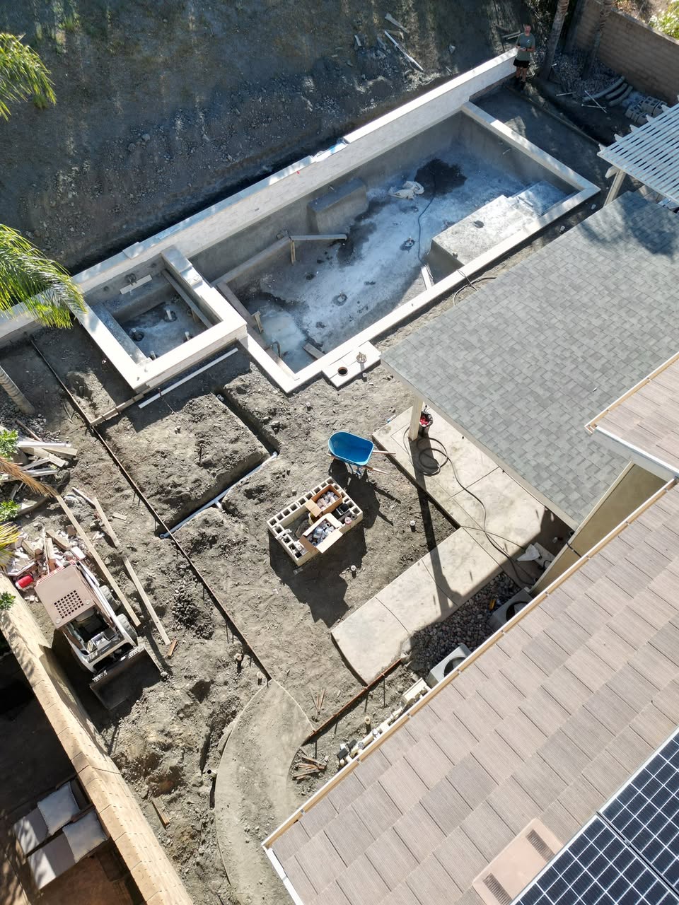 Completed pool project by one of our builders