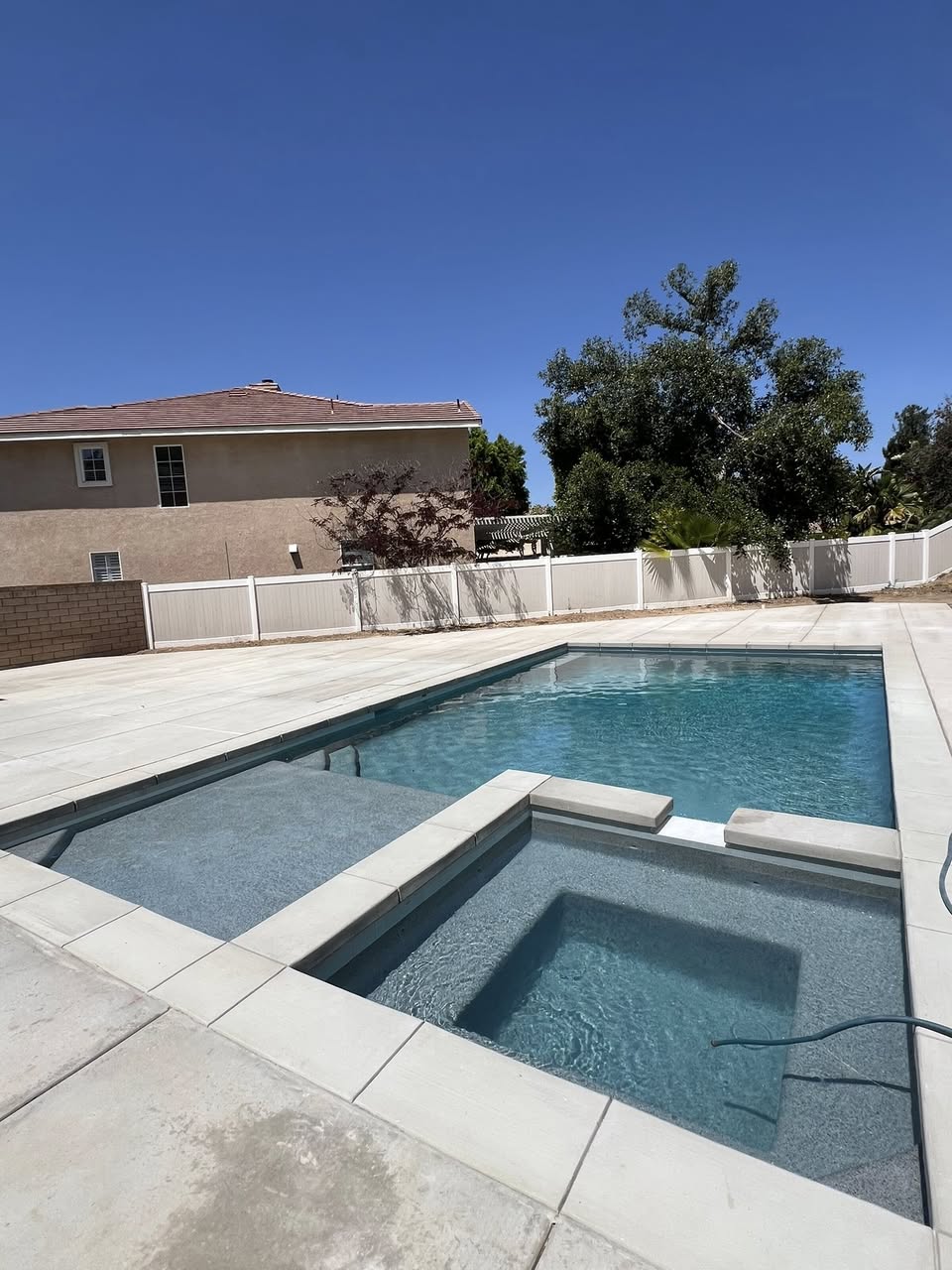 Completed pool project by one of our builders