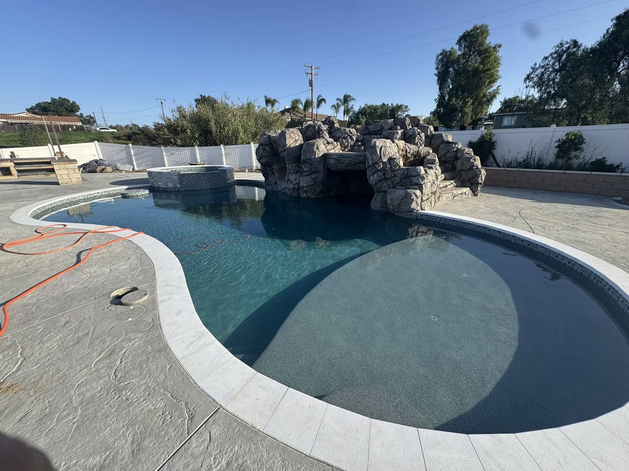 Completed pool project by one of our builders