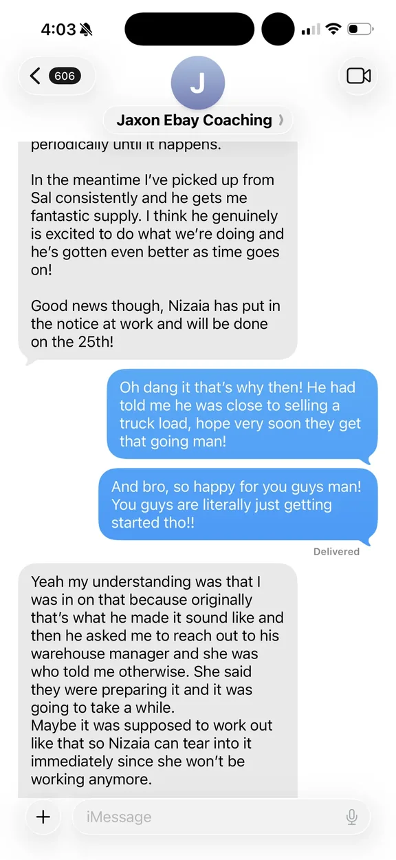Jaxon shares plans for growing the business with his wife