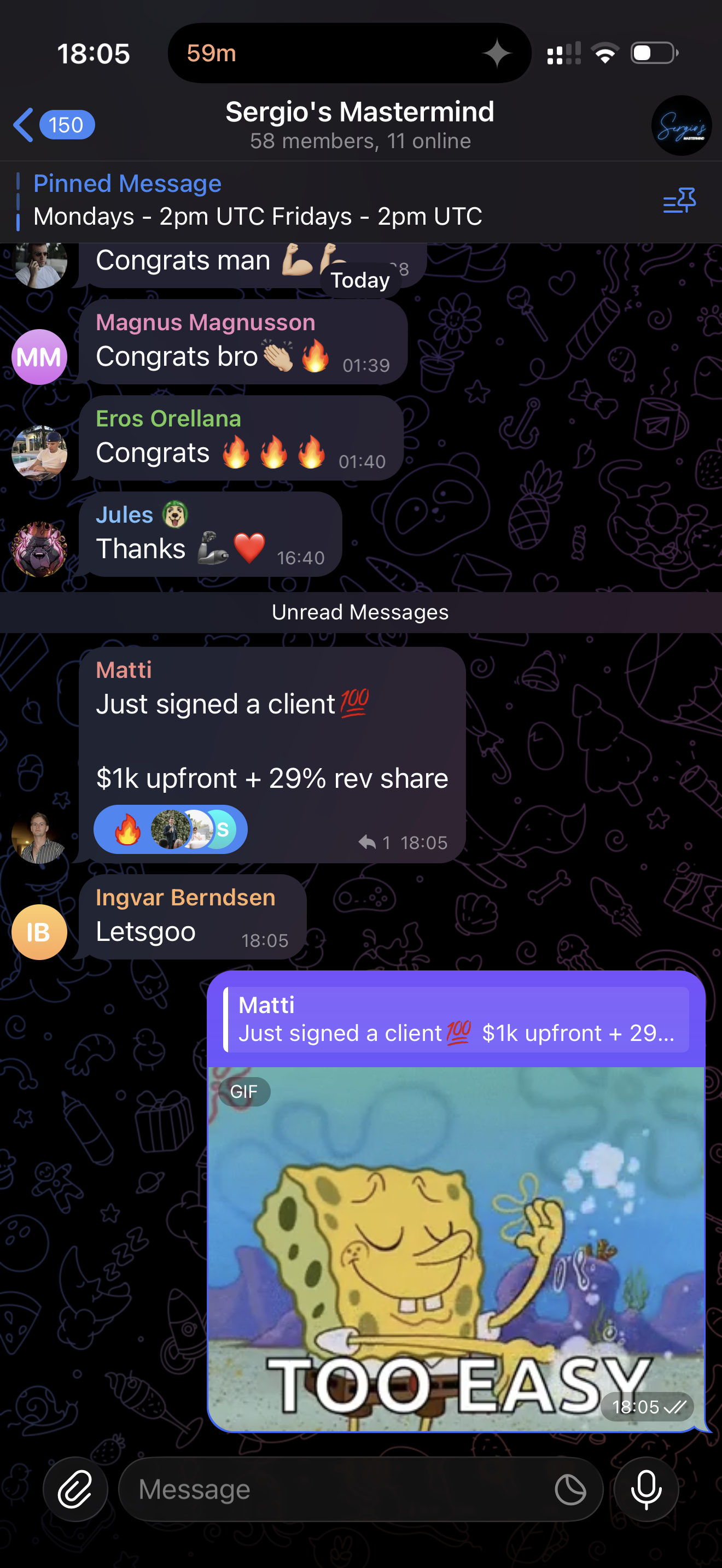 Student win