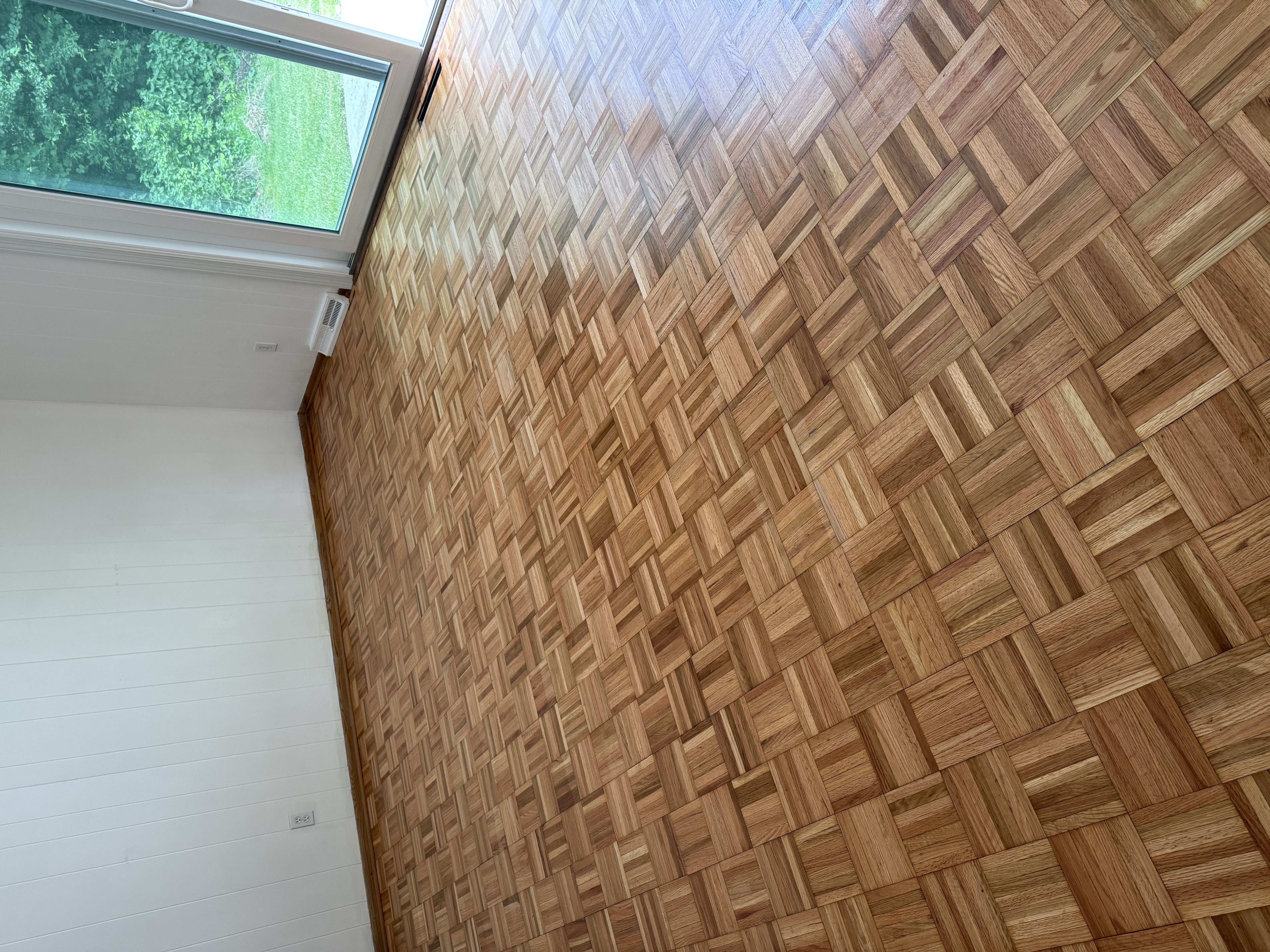 a close up of a wood surface