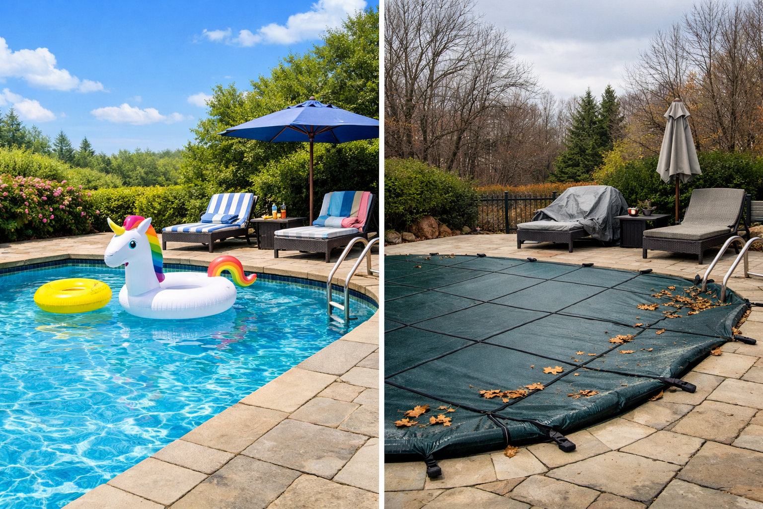 Combo ouverture fermeture piscine