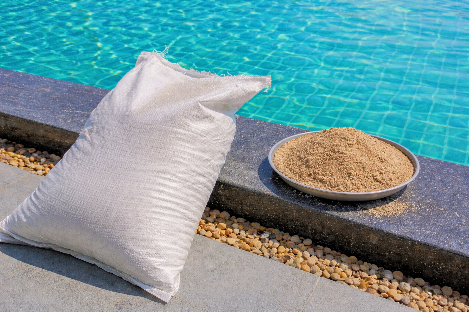 Changement de sable filtre piscine