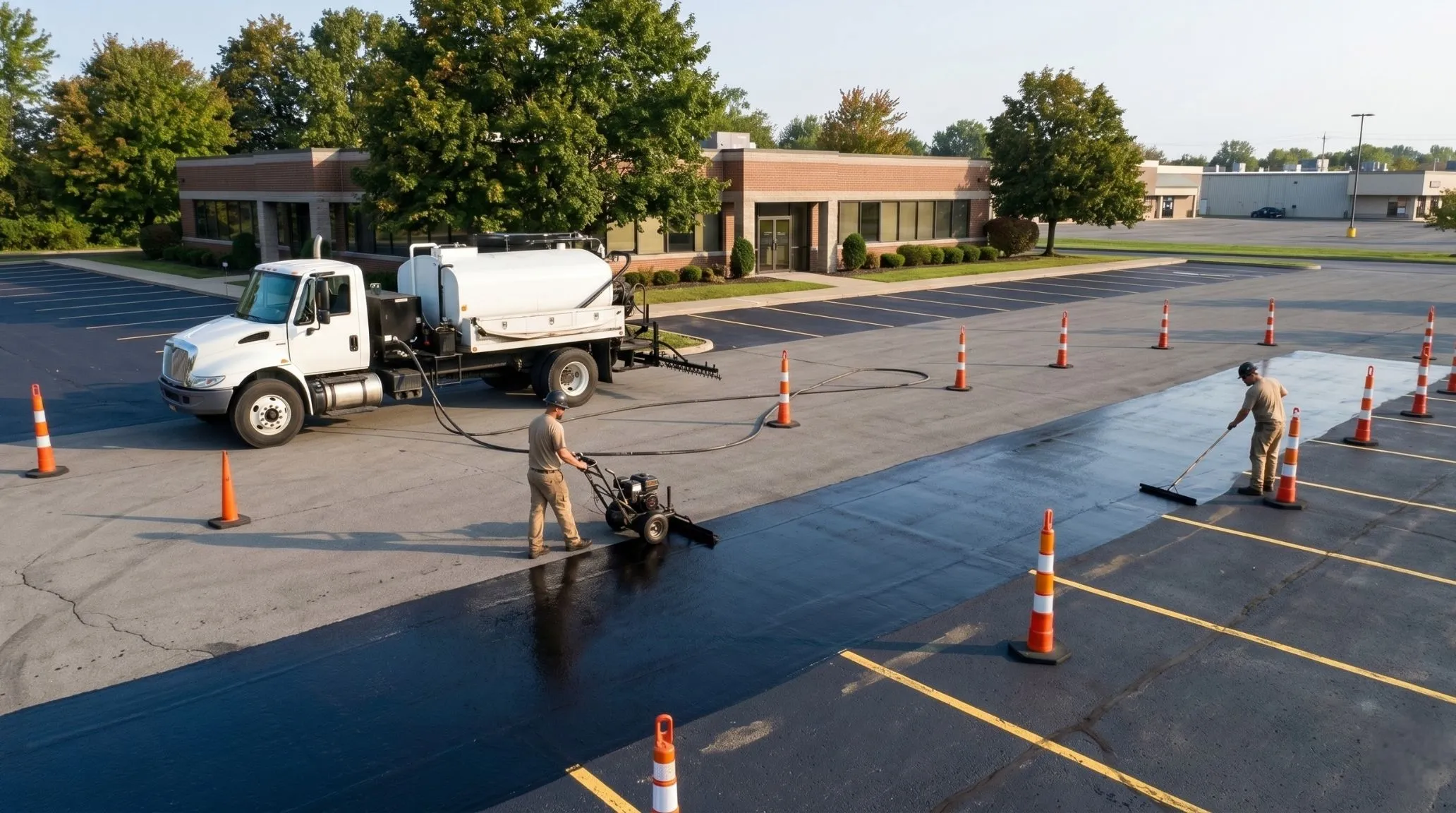 Asphalt Line Striping in Charleston