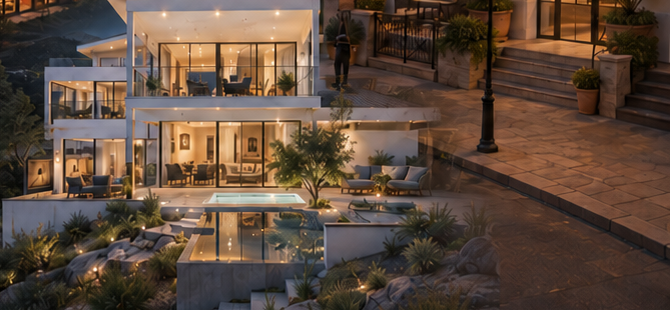 Modern vacation villa