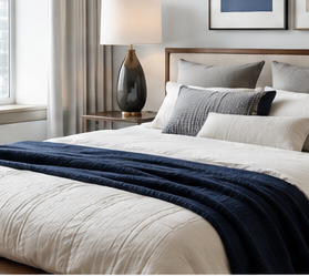 Prepared guest bedroom