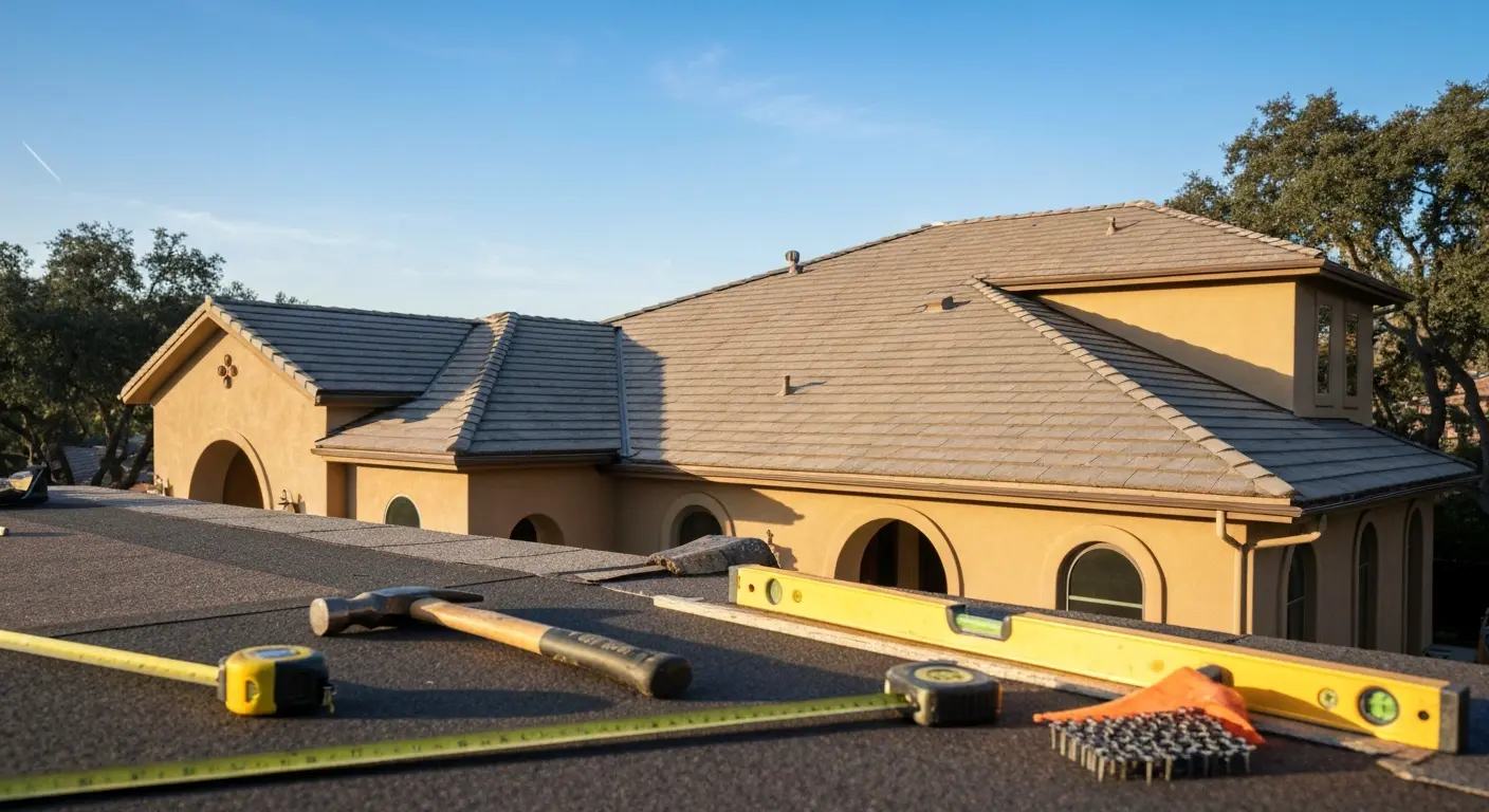 New roof installation in Calabasas