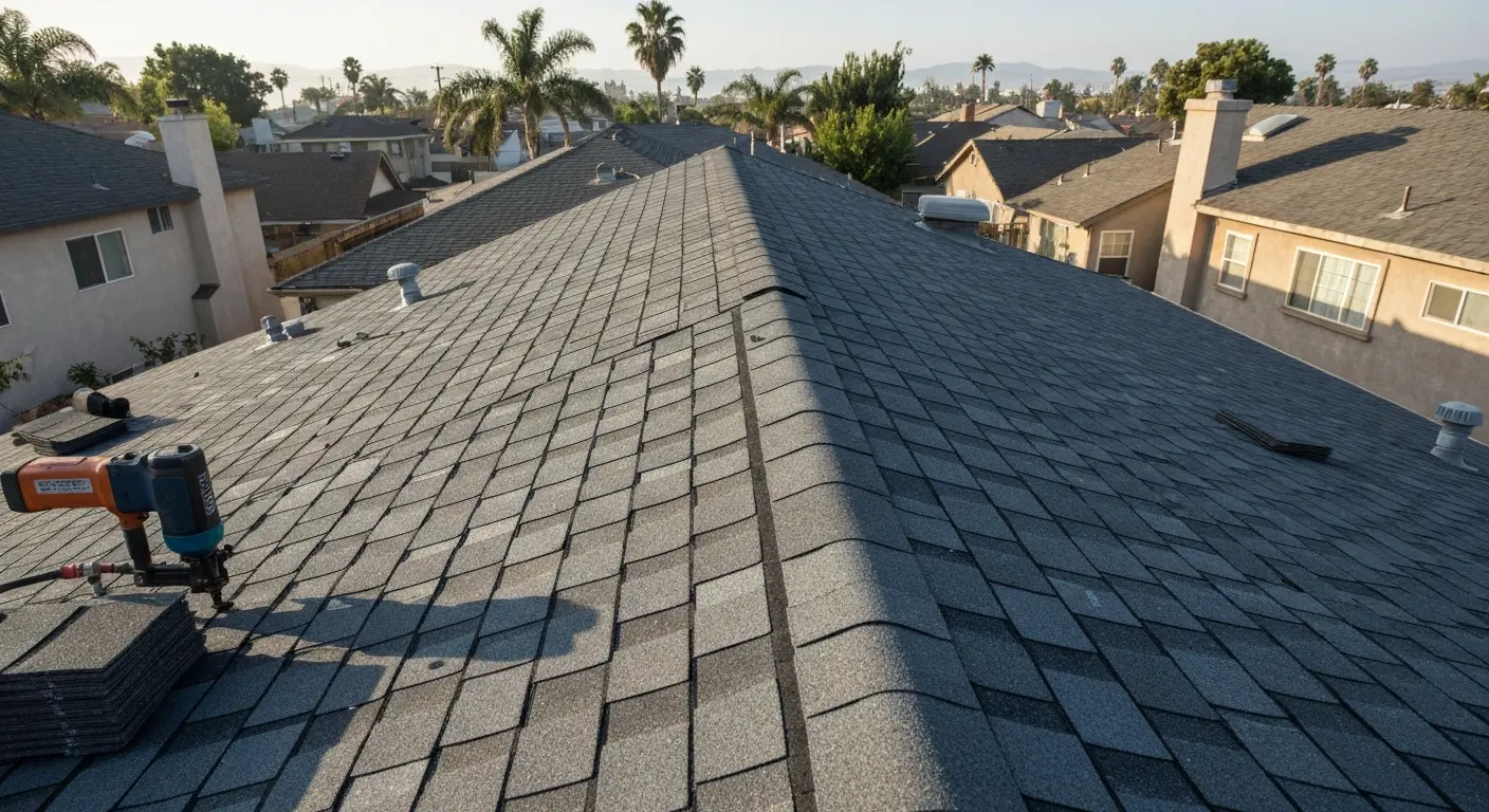 Roof installation project