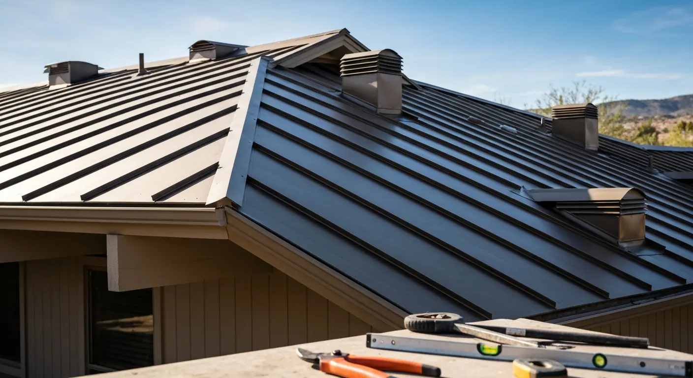 New roof installation