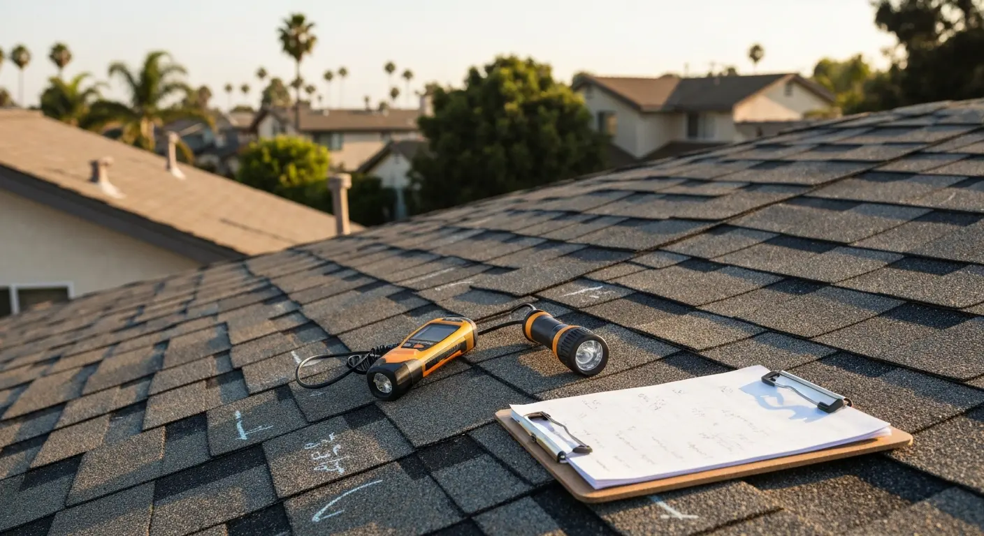 Professional roof inspection