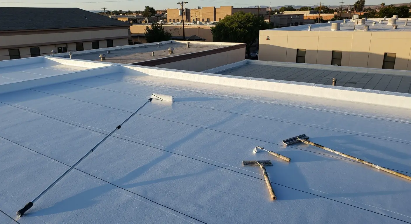 Flat roof coating service