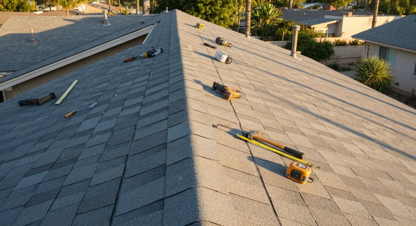 New roof installation