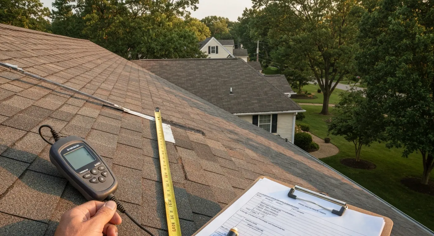 Professional roof inspection