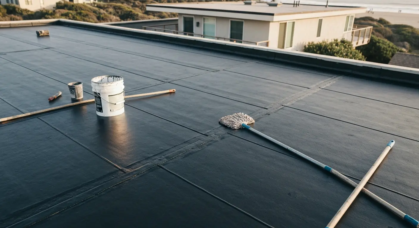 Flat roof repair in Carbon Beach