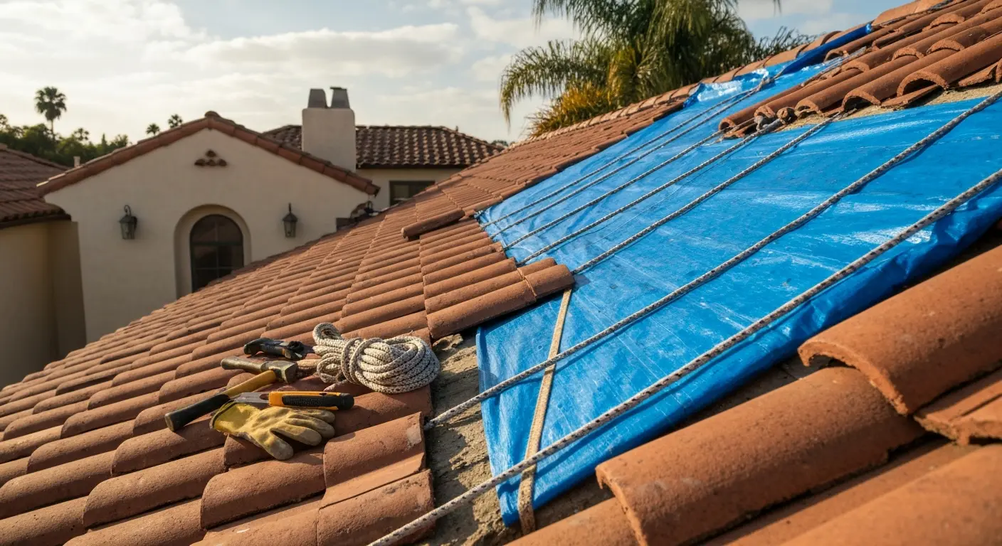 Emergency roof repair service