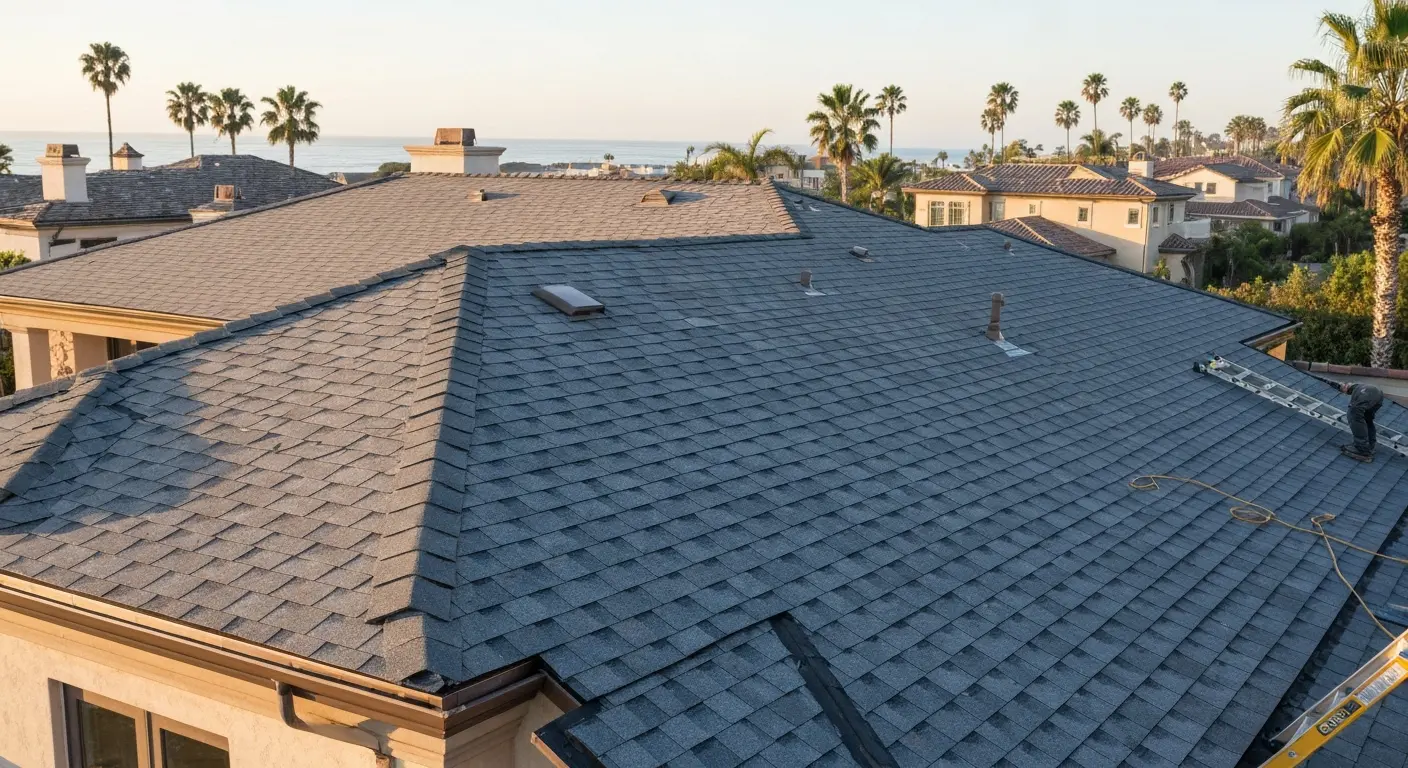 New roof installation in Newport Beach