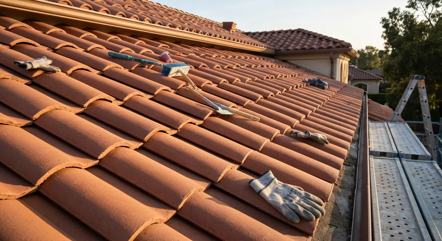 Tile roof restoration