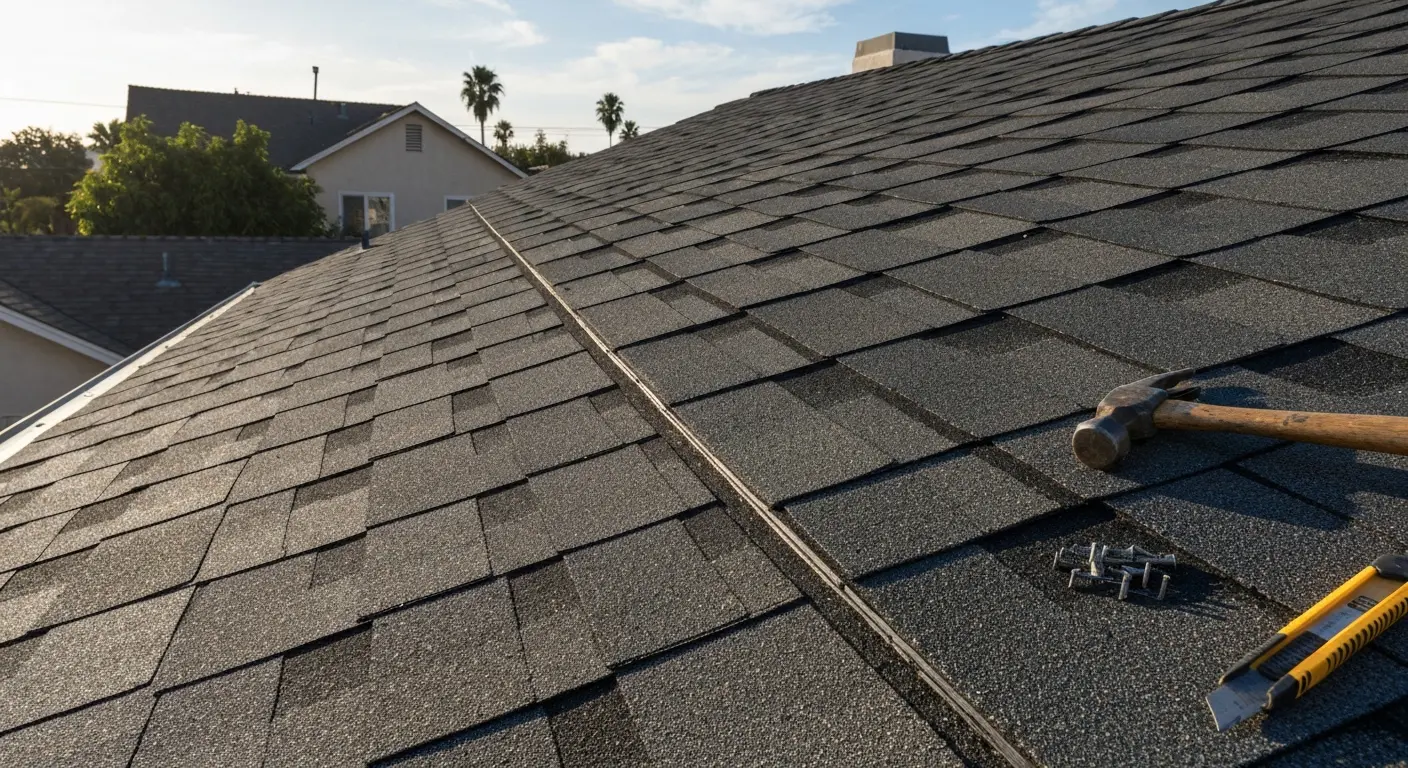 Roof installation project