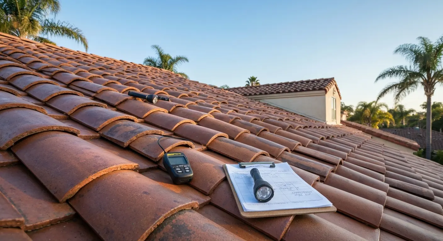 Professional roof inspection
