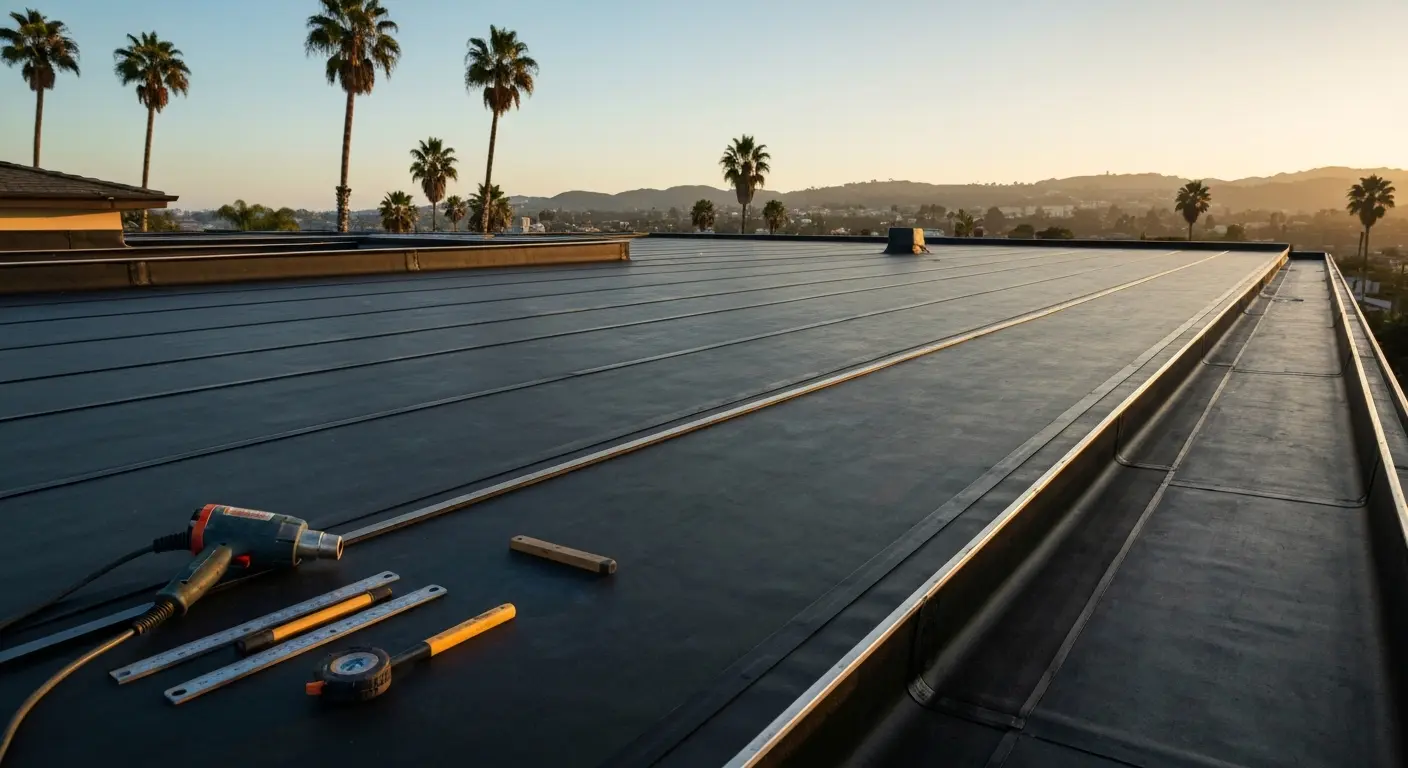 Flat roof repair and maintenance