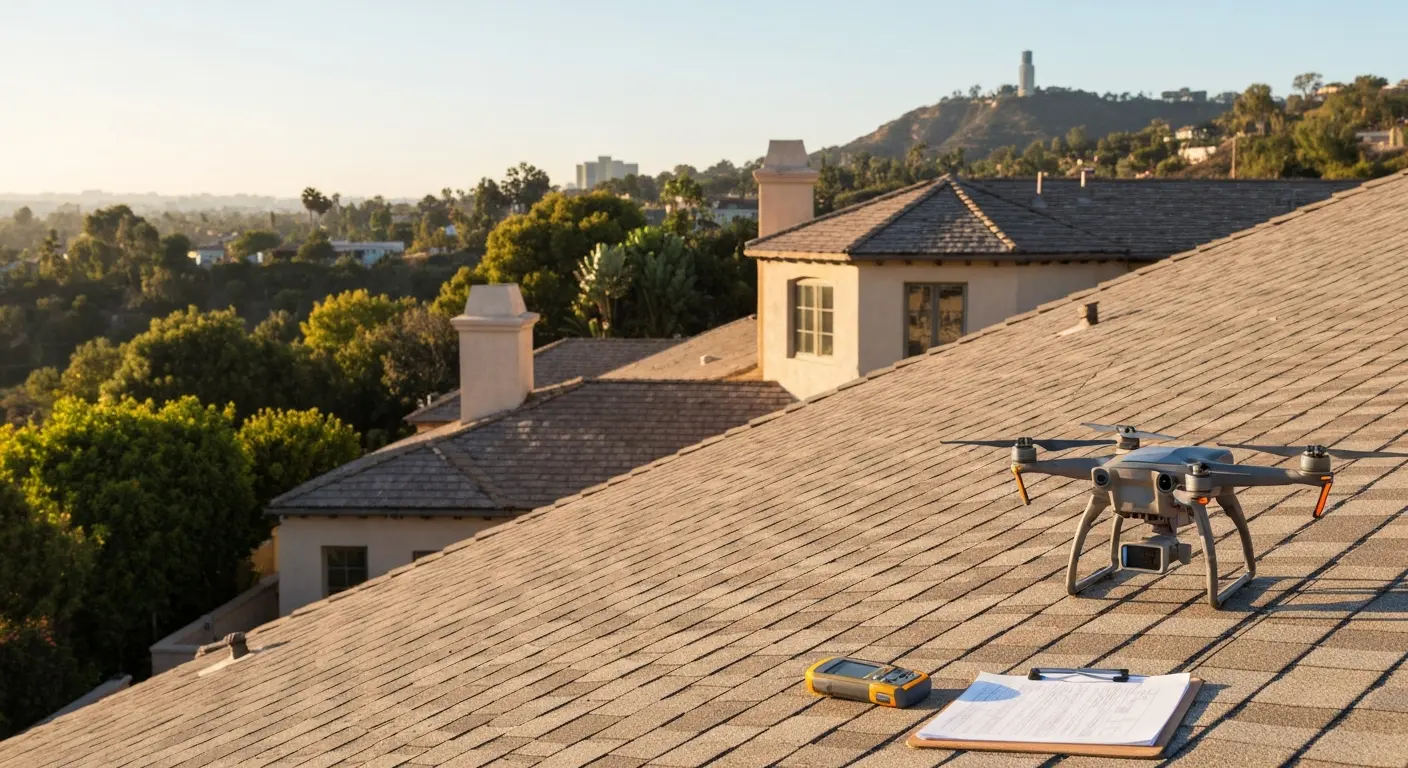 Professional roof inspection