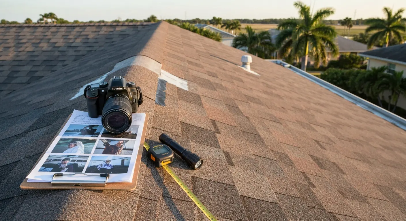 Professional roof inspection