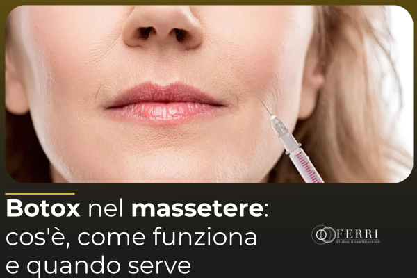 Botox nel massetere: cos'è, come funziona e quando serve