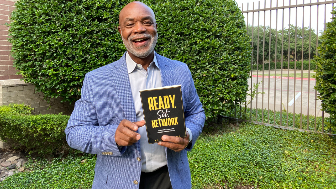 KC Townes holding Ready Set Network