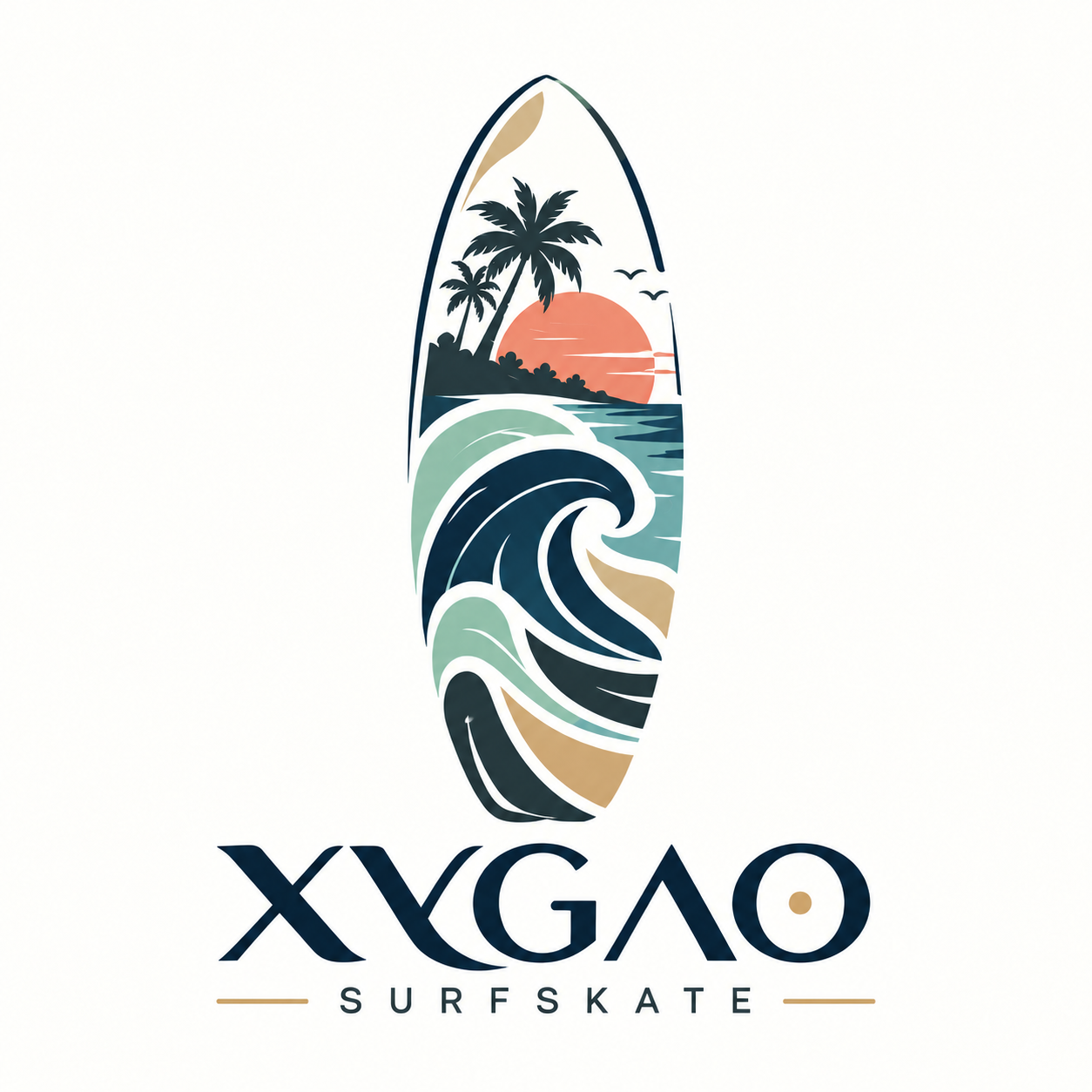 XyGao Surfskate island logo