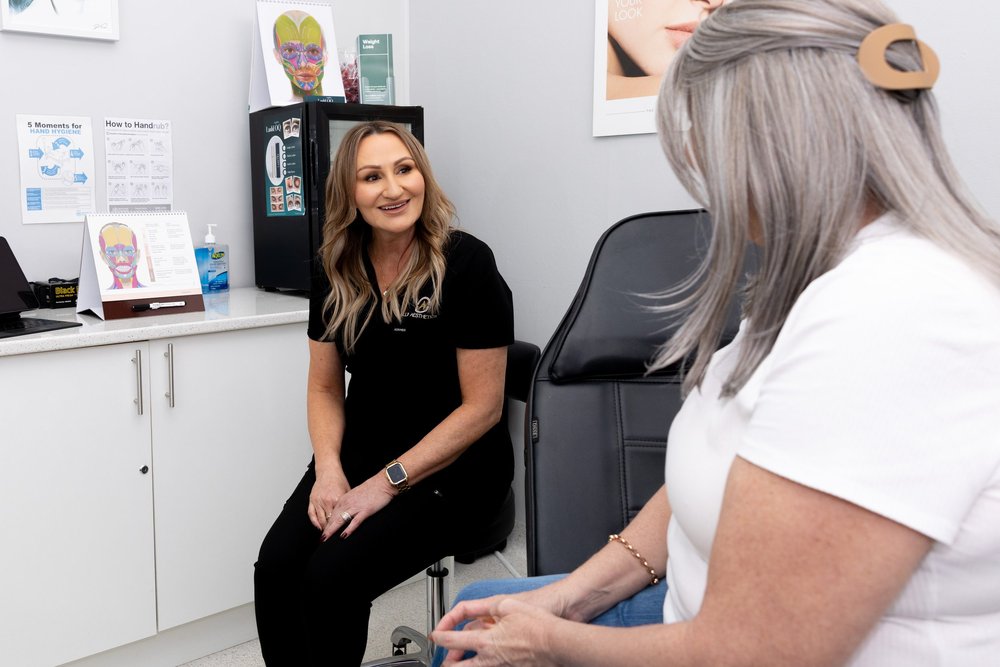 Cosmetic consultation at Ally Aesthetics Toukley