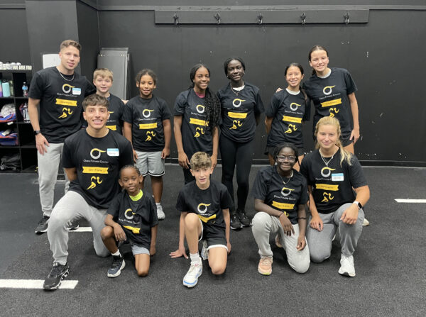Omni Youth Speed & Agility coaches and athletes at Omni Fitness Center