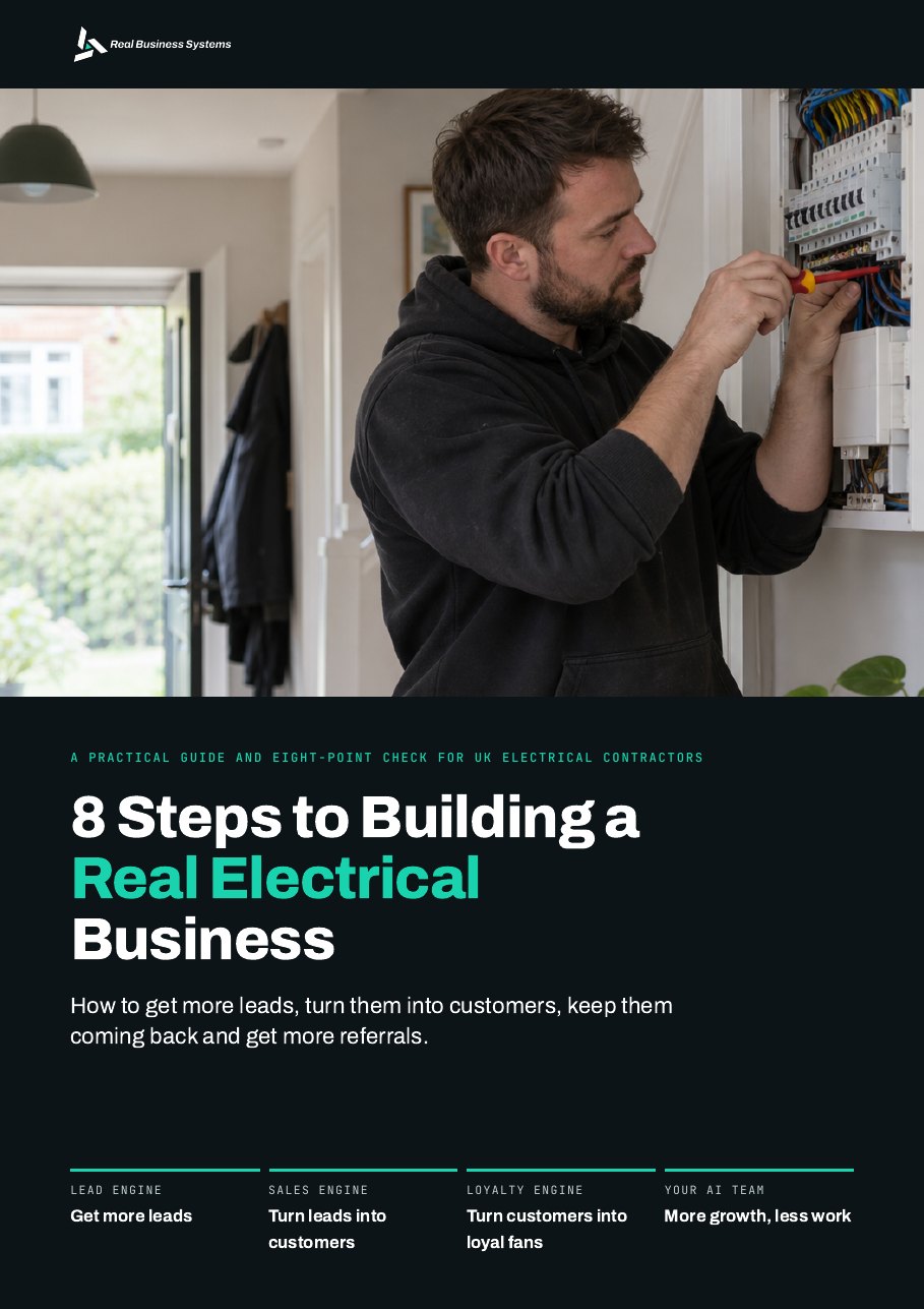 Cover of 8 Steps to Building a Real Electrical Business
